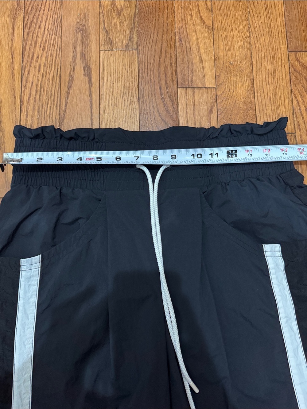 Champ Is Here Black Track Pants with White Piping - Picture 4 of 5